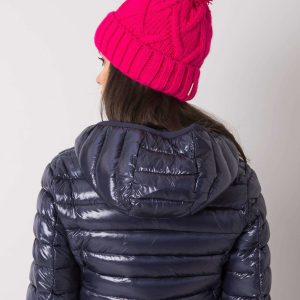 Wholesale Pink winter hat with pompom