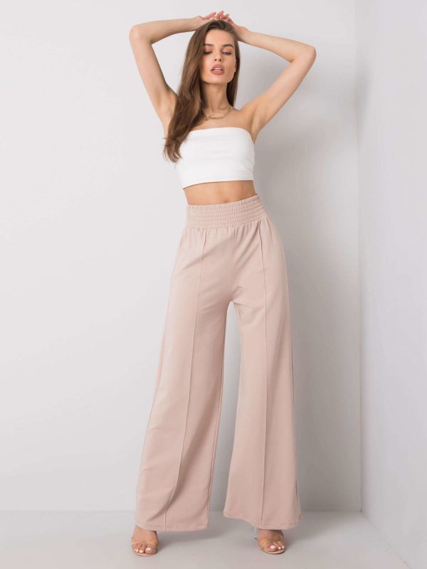 Wholesale Beige wide sweatpants Santiago RUE PARIS