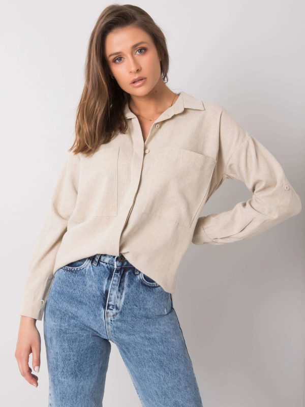 Wholesale Beige shirt Teagan RUE PARIS