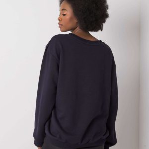 Wholesale Navy blue sweatshirt for women Drew RUE PARIS