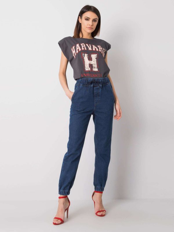 Wholesale Blue mom jeans Jordyn RUE PARIS