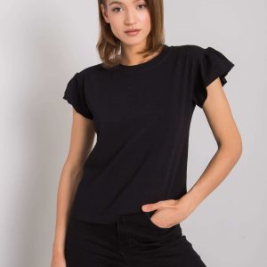 Wholesale Ansley RUE PARIS black cotton blouse