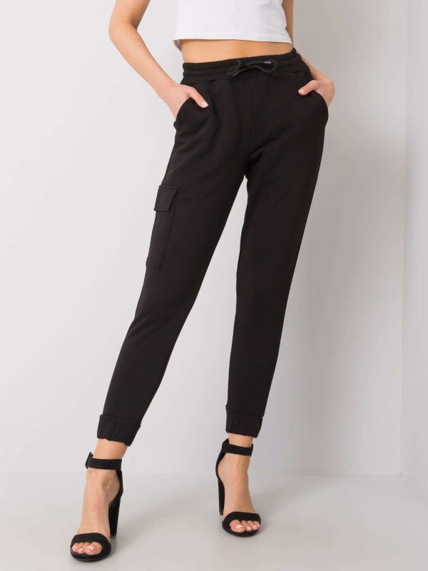 Wholesale Black sweatpants Eileen RUE PARIS