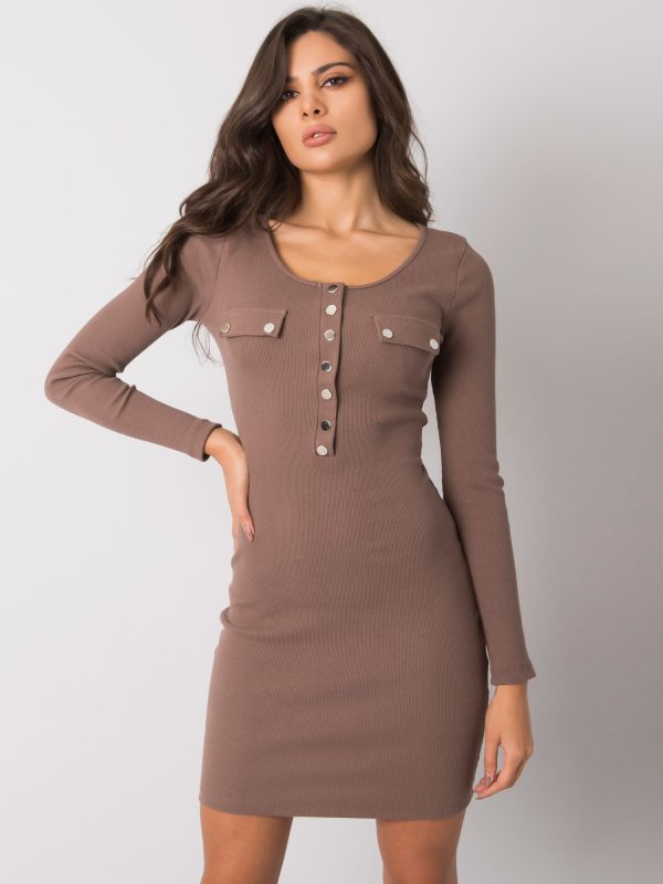 Wholesale Delaware RUE PARIS Brown Pencil Dress