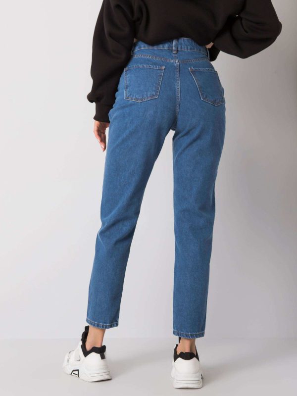 Wholesale Blue mom jeans pants Vera RUE PARIS