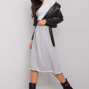 Wholesale Rushmoor grey melange sweatshirt skirt