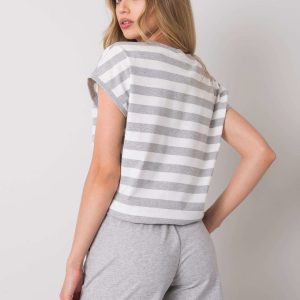 Wholesale Grey and white casual set Elsa RUE PARIS