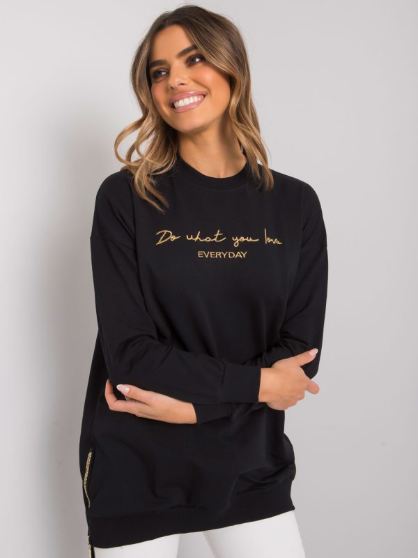 Wholesale Black tunic with inscription Bradenton RUE PARIS