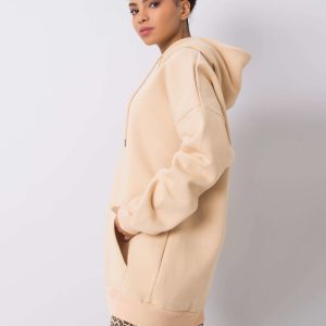 Wholesale Beige kangaroo sweatshirt Courtney RUE PARIS