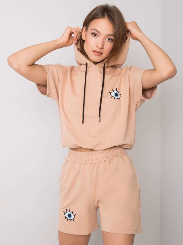 Wholesale Camel cotton set Kaylie RUE PARIS