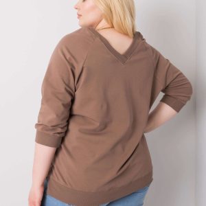 Wholesale Brown plus size sweatshirt Alexandria