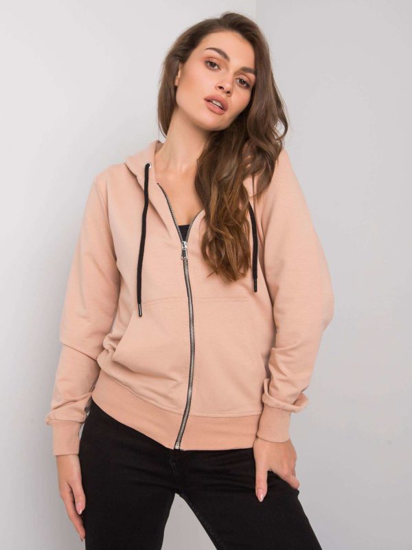 Wholesale Sachi RUE PARIS Camel Hoodie