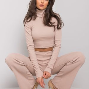 Wholesale Light beige set with trousers Juberri RUE PARIS