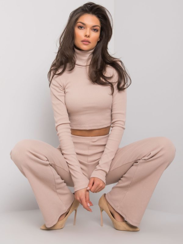 Wholesale Light beige set with trousers Juberri RUE PARIS