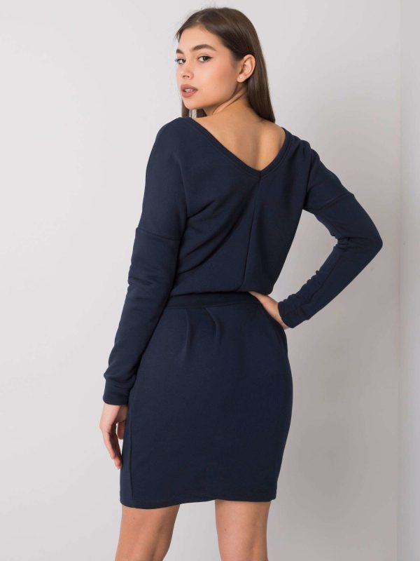 Wholesale Navy blue dress Kloe RUE PARIS