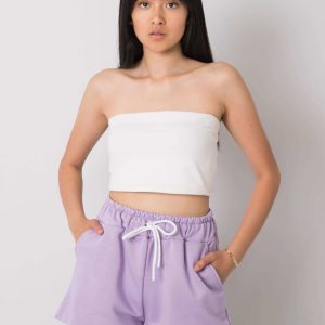 Wholesale Reya RUE PARIS light purple casual shorts