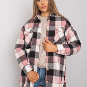 Wholesale Black and pink checked shirt Shelby RUE PARIS