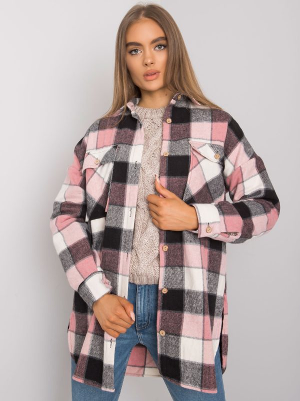 Wholesale Black and pink checked shirt Shelby RUE PARIS