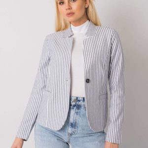 Wholesale White and black striped jacket Nesala RUE PARIS