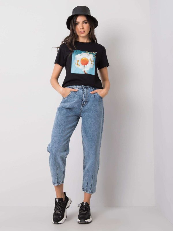 Wholesale Blue mom jeans Hazel RUE PARIS