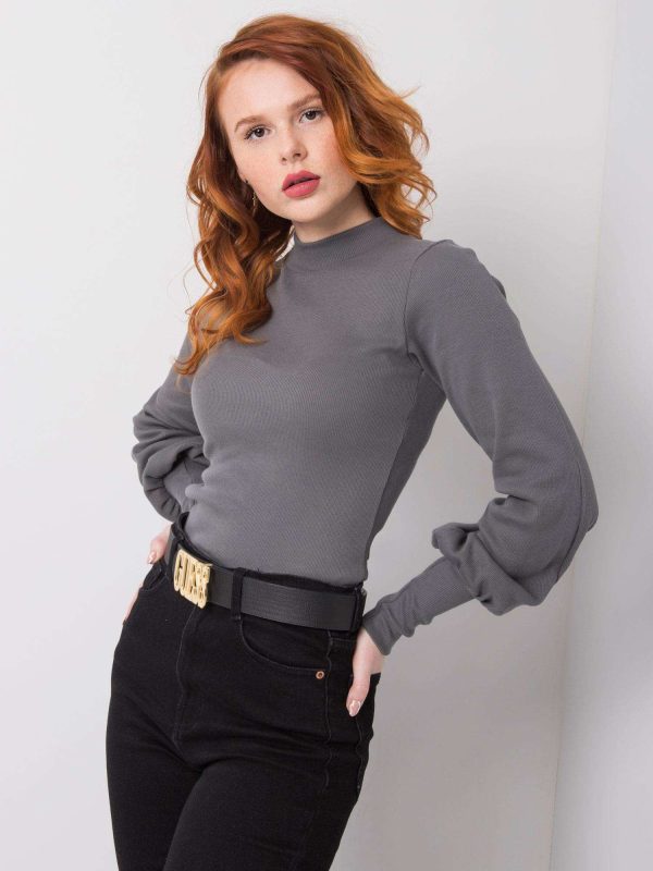 Wholesale Dark grey blouse Lauren RUE PARIS