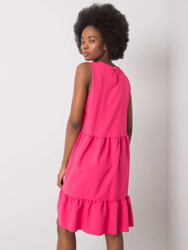 Wholesale Andre RUE PARIS Pink Ruffle Dress