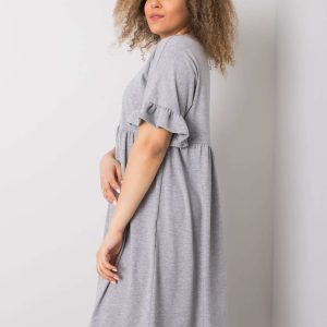 Wholesale Grey Plus Size Chiara Dress