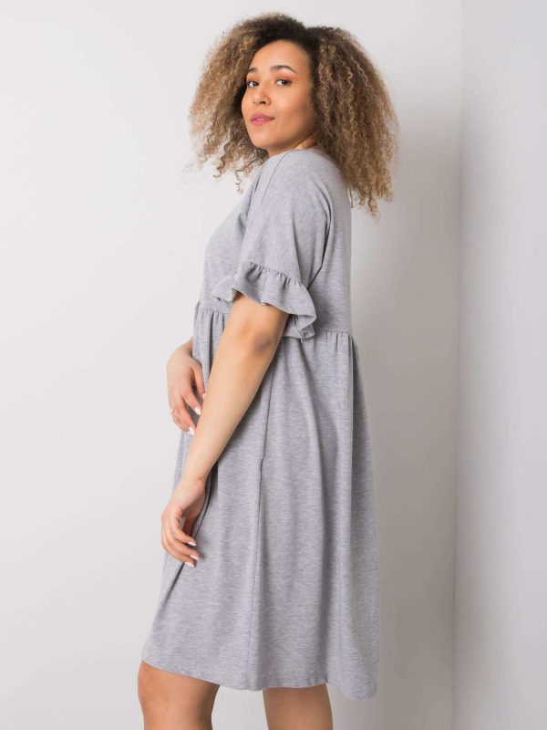 Wholesale Grey Plus Size Chiara Dress