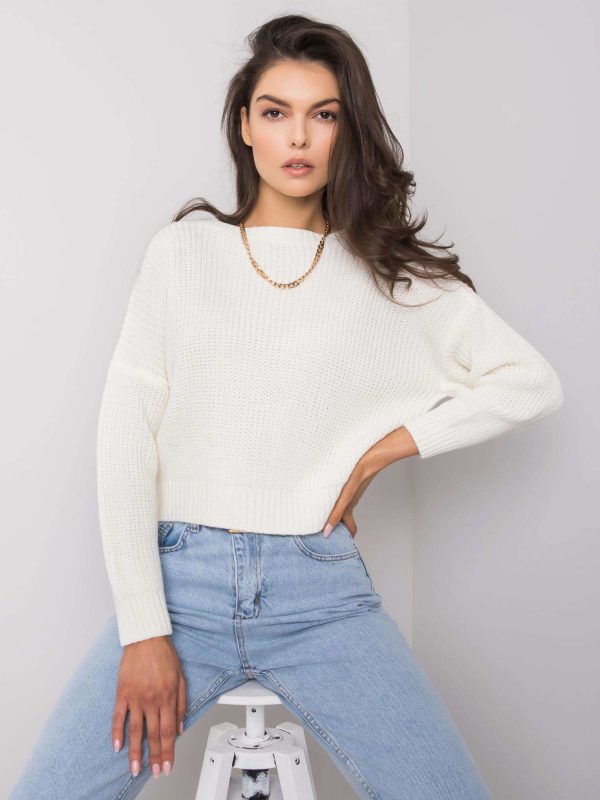 Wholesale Ecru classic sweater Claudette RUE PARIS