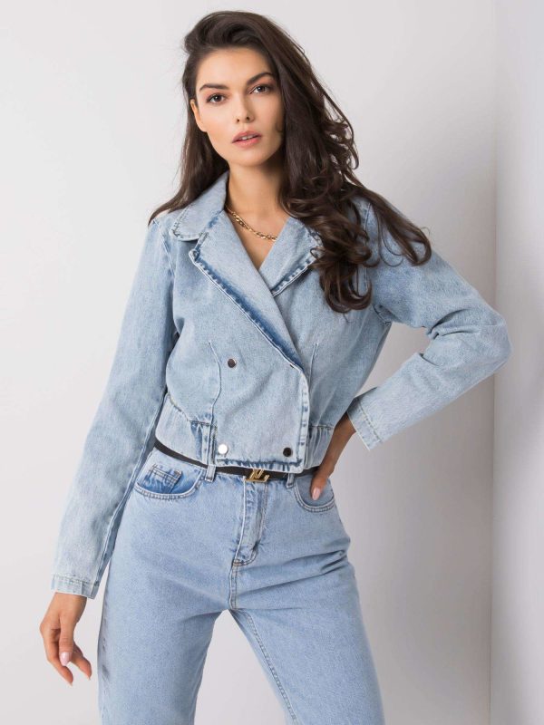 Wholesale Darlene RUE PARIS Women's Blue Denim Jacket