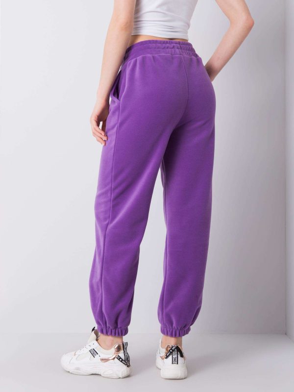 Wholesale Purple sweatpants Gertrude RUE PARIS