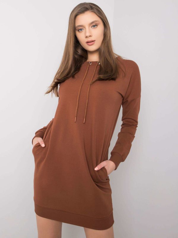 Wholesale Brown dress Nessa RUE PARIS