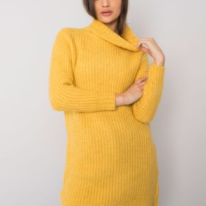 Wholesale Yellow long turtleneck sweater Daventry RUE PARIS