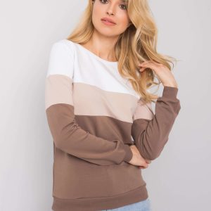 Wholesale White and brown sweatshirt Larice RUE PARIS