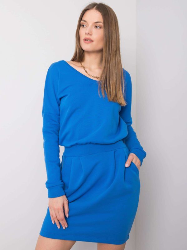 Wholesale Dark blue dress Kloe RUE PARIS