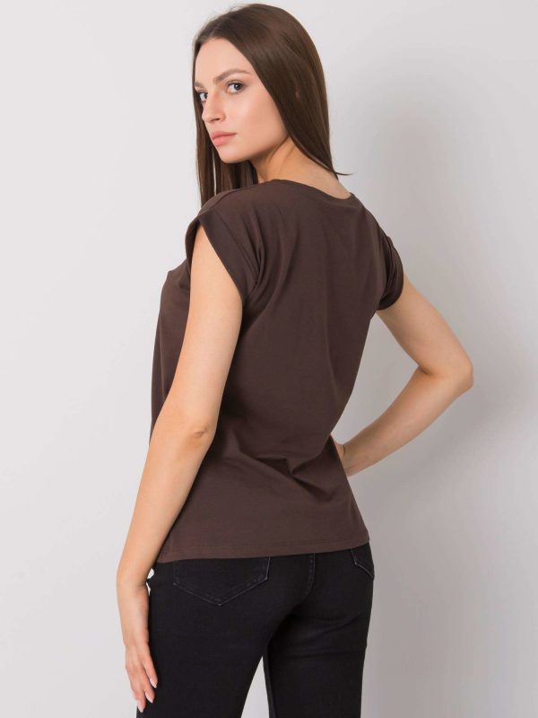 Wholesale Dark brown T-shirt Revolution