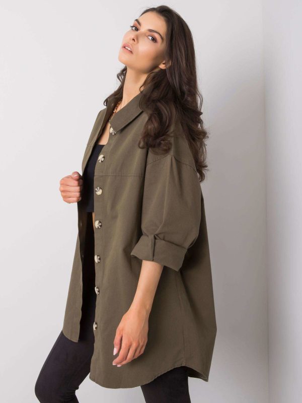 Wholesale Khaki shirt Marissa RUE PARIS