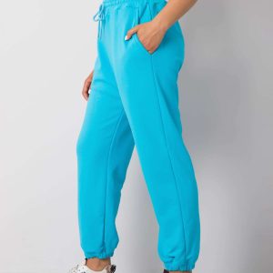 Wholesale Blue plus size basic Ainhoa sweatpants