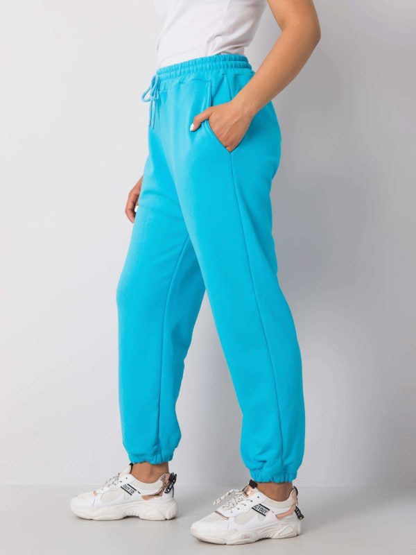 Wholesale Blue plus size basic Ainhoa sweatpants