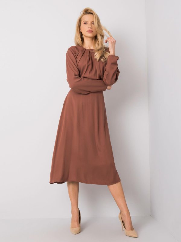 Wholesale Dark brown dress Savona RUE PARIS