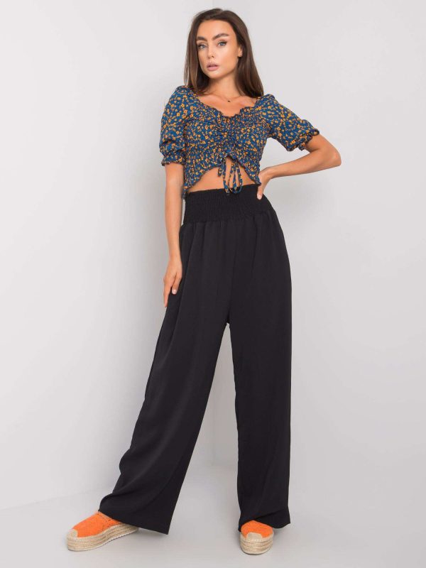 Wholesale Lareen RUE PARIS black wide pants