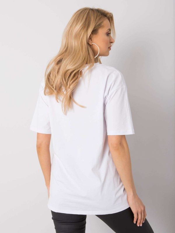 Wholesale White t-shirt with print Jasmine RUE PARIS