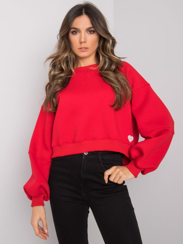 Wholesale Red cotton sweatshirt Yessie RUE PARIS