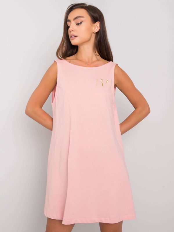 Wholesale Ramya RUE PARIS Pale Pink Cotton Dress