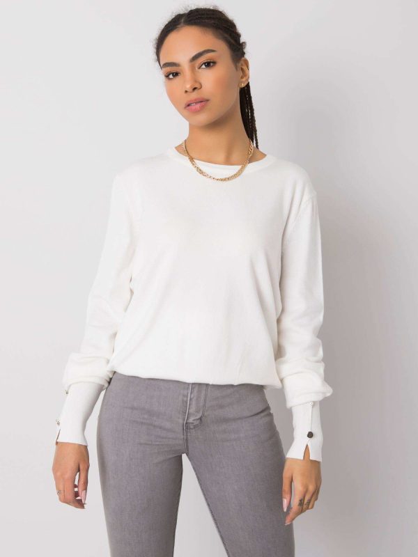 Wholesale White classic sweater Beverly RUE PARIS