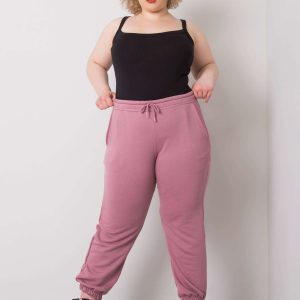 Wholesale Ainhoa Dirty Pink Plus Size Cotton Sweatpants