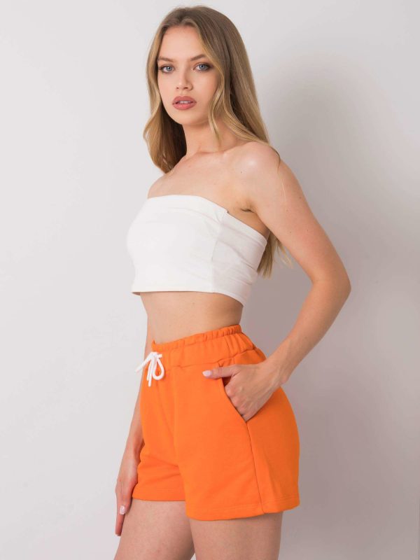 Wholesale Orange casual shorts Reya RUE PARIS