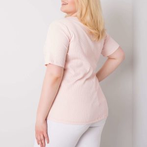 Wholesale Pale pink plus size blouse Stella