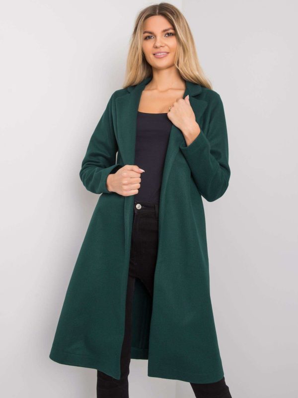 Wholesale Dark green coat Hettie RUE PARIS