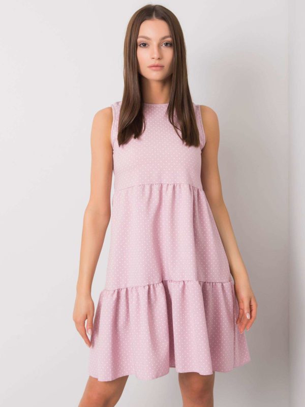 Wholesale Dirty pink casual dress Jelba RUE PARIS